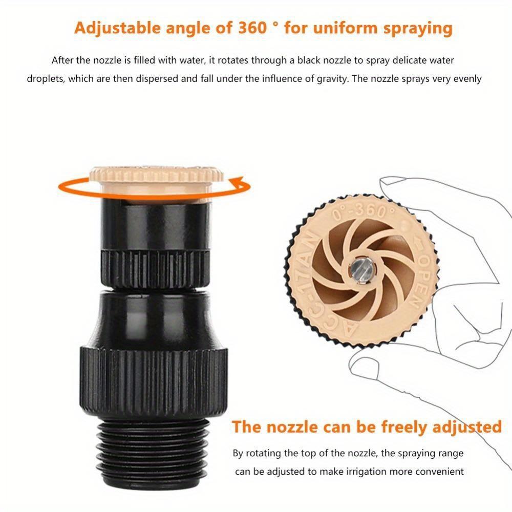 5Pcs Household Sprinkler Automatic Irrigation Equipment Watering Sprinkler 360 Degree Rotation Corrosion Resistant For Garden
