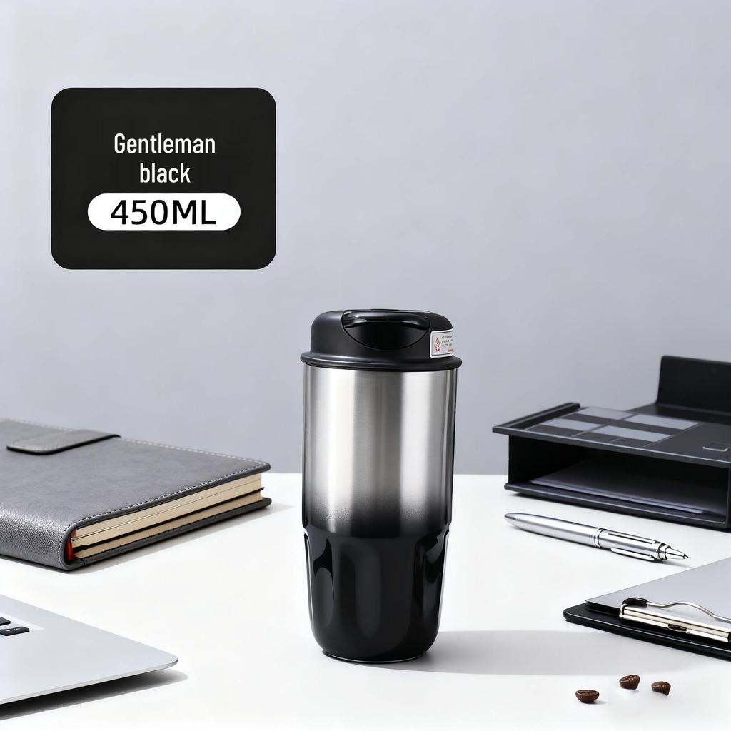 Octagonal 304 Stainless Steel Thermos Mug: Portable Vacuum Coffee Cup
