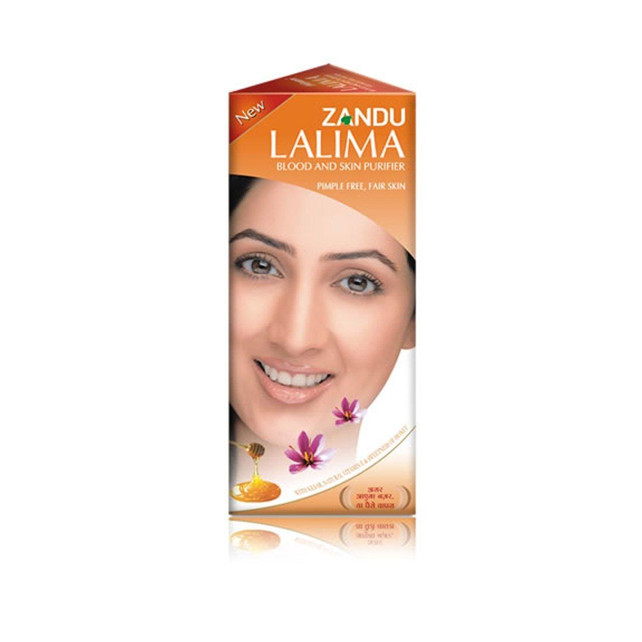 

Zandu Lalima Ayurvedic Blood and Skin Purifier Tonic 200ml Pack of 1 for Glowing Skin