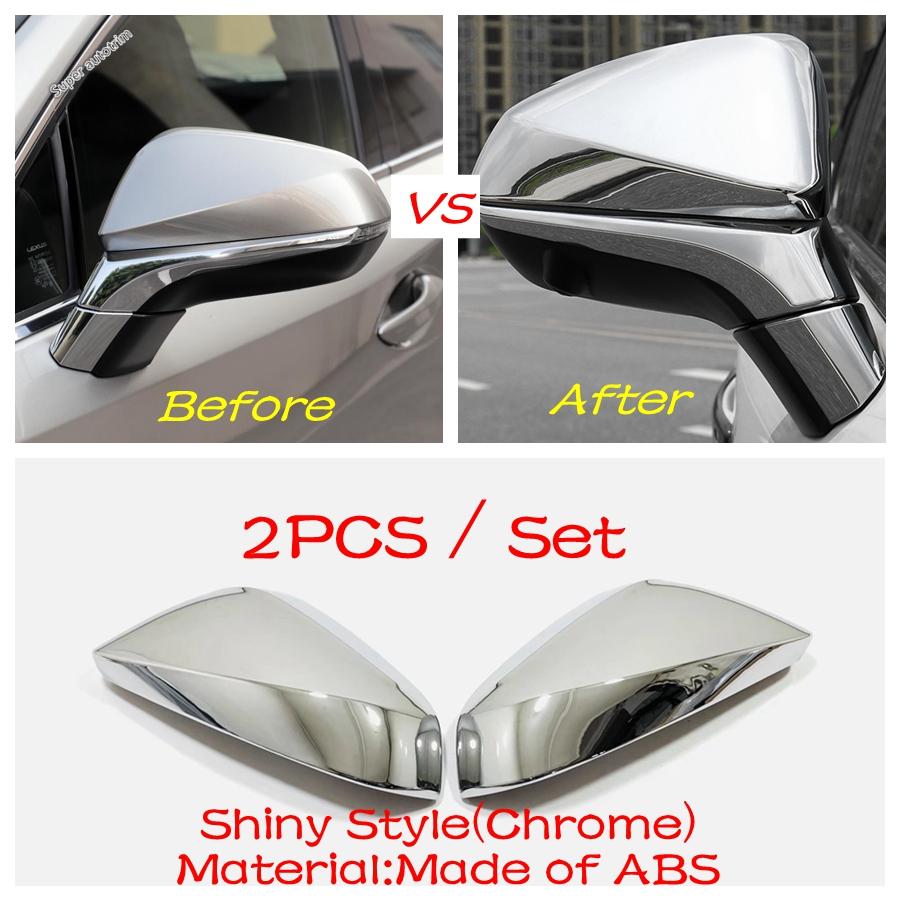 Rearview Mirror Cap Shell Protection Cover Trim For Lexus RX 450 / NX 300 2016 -  ABS Chrome / Black Accessories Exterior