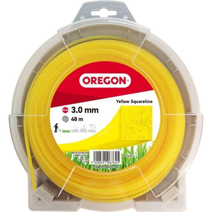 Fil Carré Jaune 3.0mm 48m - OREGON - Caractéristique 1 - Caractéristique 2 - Caractéristique 3