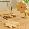 Thicken Windmill Coasters Decorative Phone Holder Heat Resistant Mat Two-Tone Color with Storage Rack Pot Holders Hot Dishes