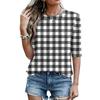 Women's Short Sleeve Round Neck Loose Fit Casual Lightweight Top Blouse for Everyday Wear