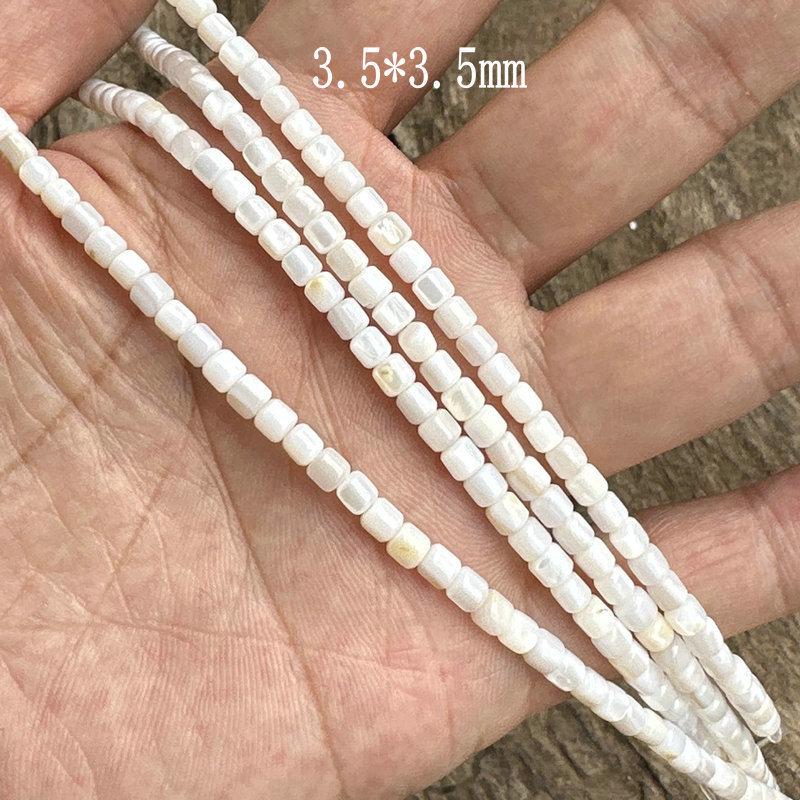 Natural Freshwater Mother-of-Pearl Shell Spacer Beads for DIY Jewelry and Handmade Accessories