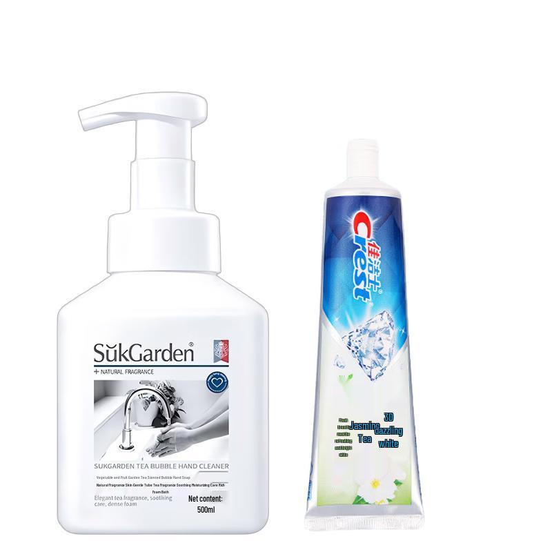

Tea Scent Foaming Hand Wash & 3D White Jasmine Tea Toothpaste Set