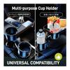 Car drink holder with tray, cup holder, drink and food storage, stable, easy to install, easy to use, multi-functional, non-slip, convenient storage,