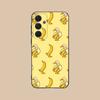 Banana Phone Case For Samsung S25,24,21,22,23,20,S30,Ultra,Plus,Fe,Lite,Note,5G Black Soft