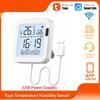 Smart Thermometer Hygrometer Tuya WiFi Temperature and Humidity Sensor With Backlight APP Remote Control Work with Tuya Alexa