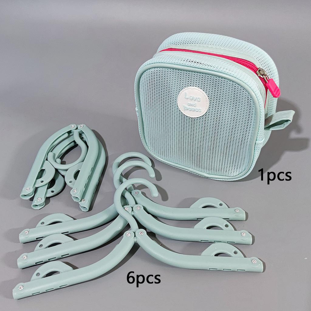 Travel Folding Hanger with Storage Bag Portable Laundry Drying Rack