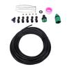 Outdoor Fan Misting Kit Leakproof Misting Cooling System Quick Connect with 5 Nozzles for Patio Backyard Garden