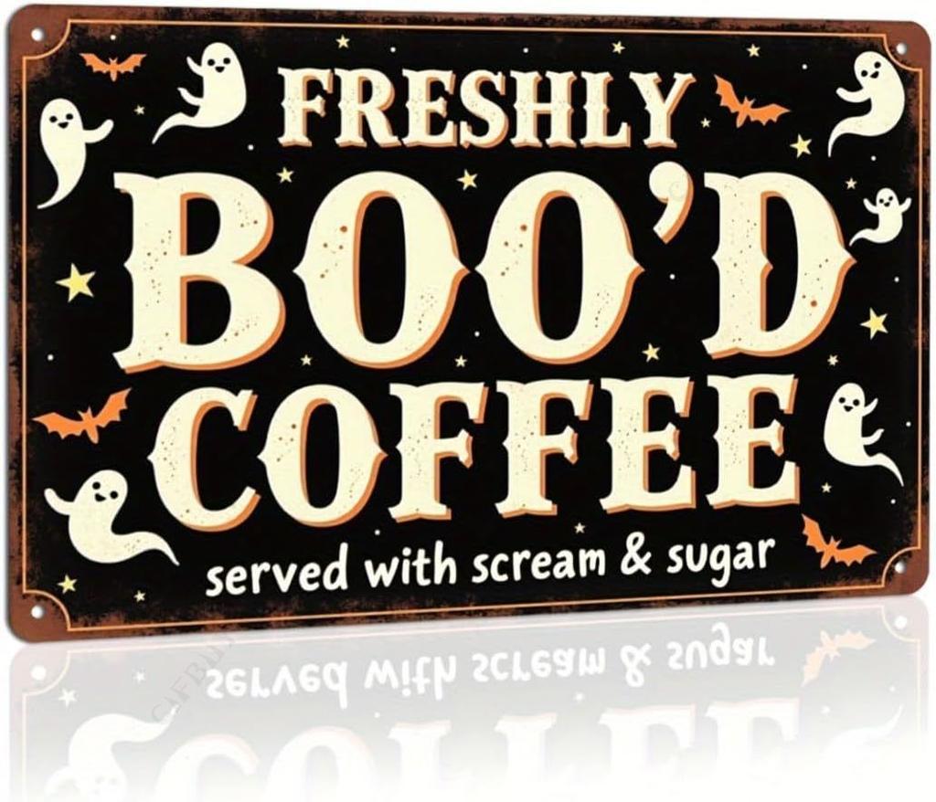 Halloween Poster On the Wall, Metal Plaque 20x30cm
