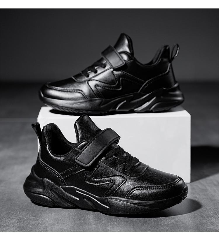 Boys Casual Shoes Student Lightweight Sports Shoes Summer Newestwaterproof Kids Nonslip Leather Children Girl Shoes 27