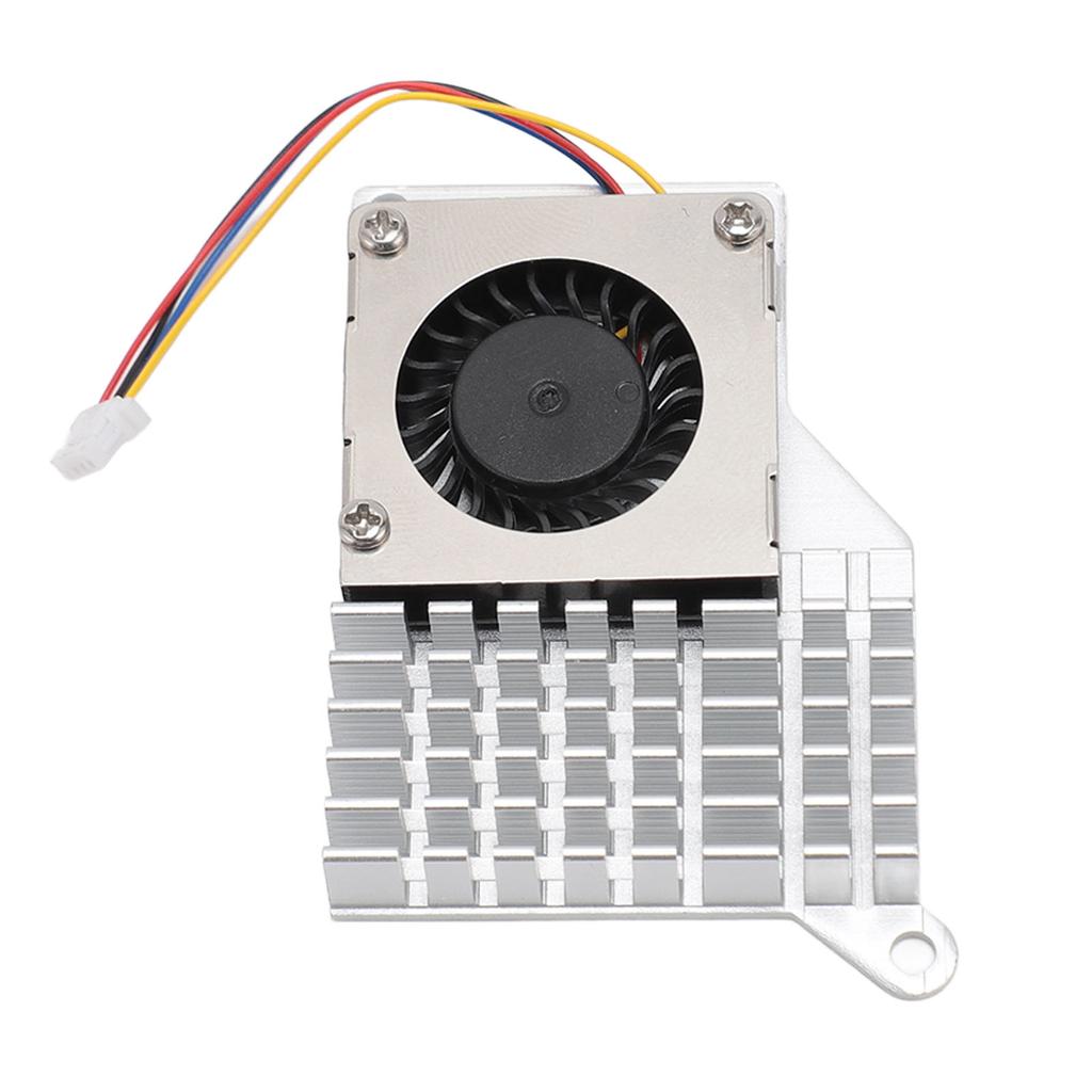 For RasPi 5 Active Cooler 4 Pin Connector Steady Running Aluminum Alloy Active Cooling Fan