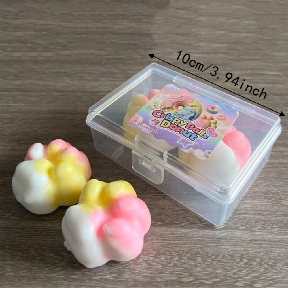 Donut Wax Cracking Squeeze Cat Paw Crispy Feel Squishy Creative Crunch Squishy Toy Student Prize