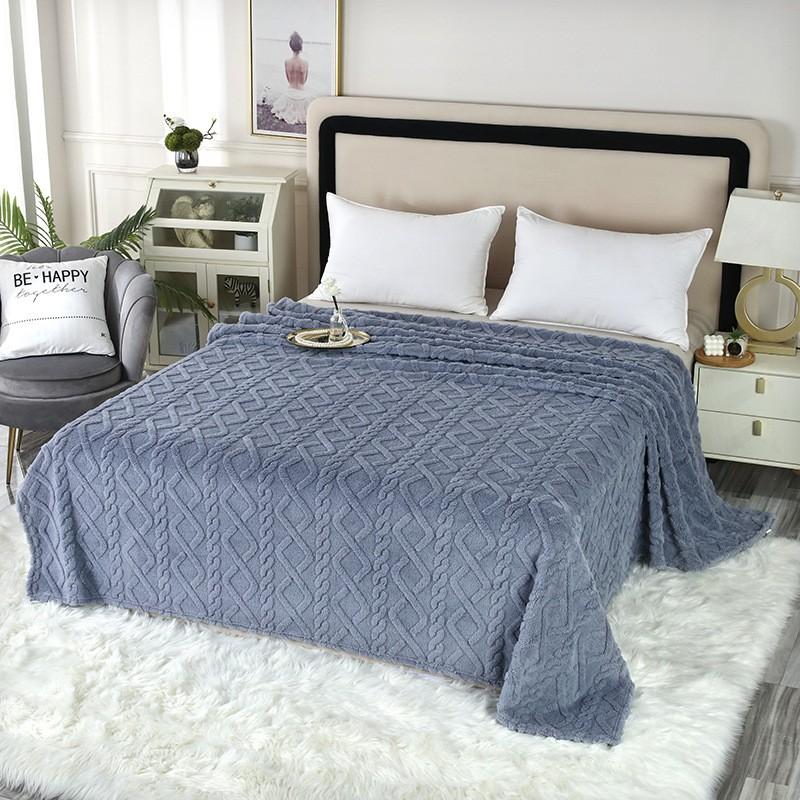 Taffeta Blanket Double-sided Flannel Blanket Nap Conditioning Cover Blanket Sofa Blanket