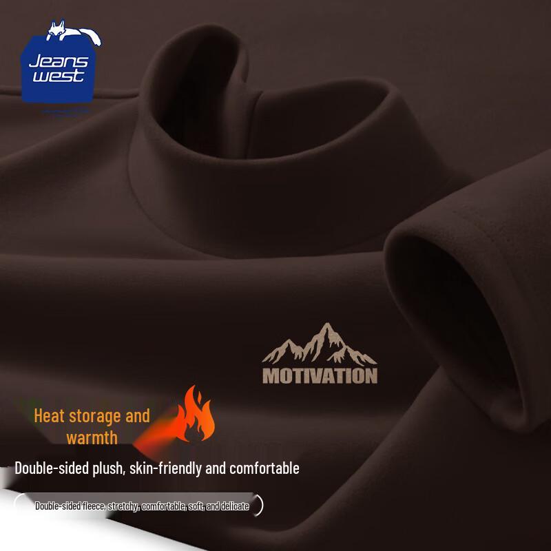 

Jeanswest Men s Thermal High-Neck Base Layer Long Sleeve T-Shirt XL