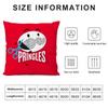 Classic P-Pringles Brand Pillow Case Plush Fabric Soft Double Sided Print Sofa Cushion Cover Throw Pillow Covers