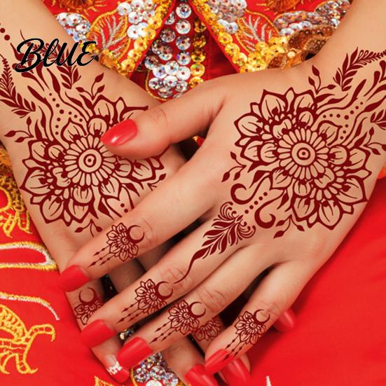 Quick Apply Tattoo Stickers Temporary Sticker Flower Lace Lotus Pattern Fake Tattoos for Women Men Fun Family Waterproof DIY Face Arm Leg