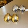 Female Niche Simple Irregular Oval Earrings