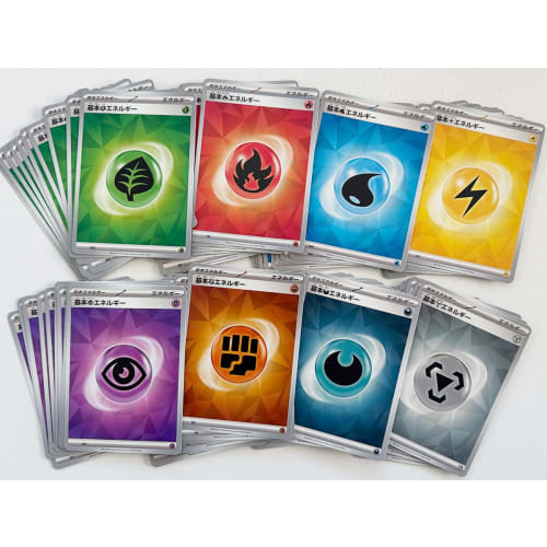 

Карточная игра Pokemon 80 базовых энергетических карт (8 типов по 10 шт.) задавать