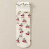 5 Paar Atmungsaktive Ultra Dünne Socken Sommer Damen Transparent Spitze Seide Kristall Rose Blume Mädchen Elastische Kurze Socken Damen Socken