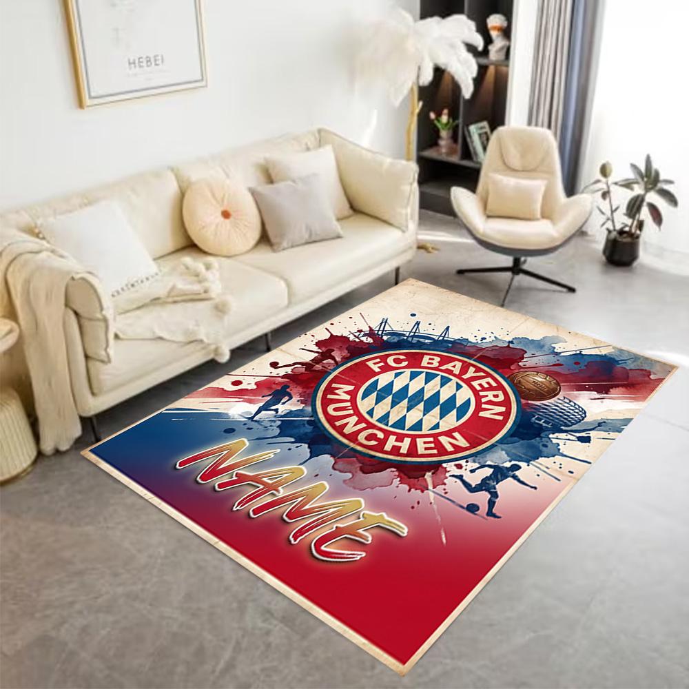 Bayern Munich Soccer Art Carpet Perfect for Entryway Kitchen Decorate Room Outdoor Anti-slip Rug Decorate Offices