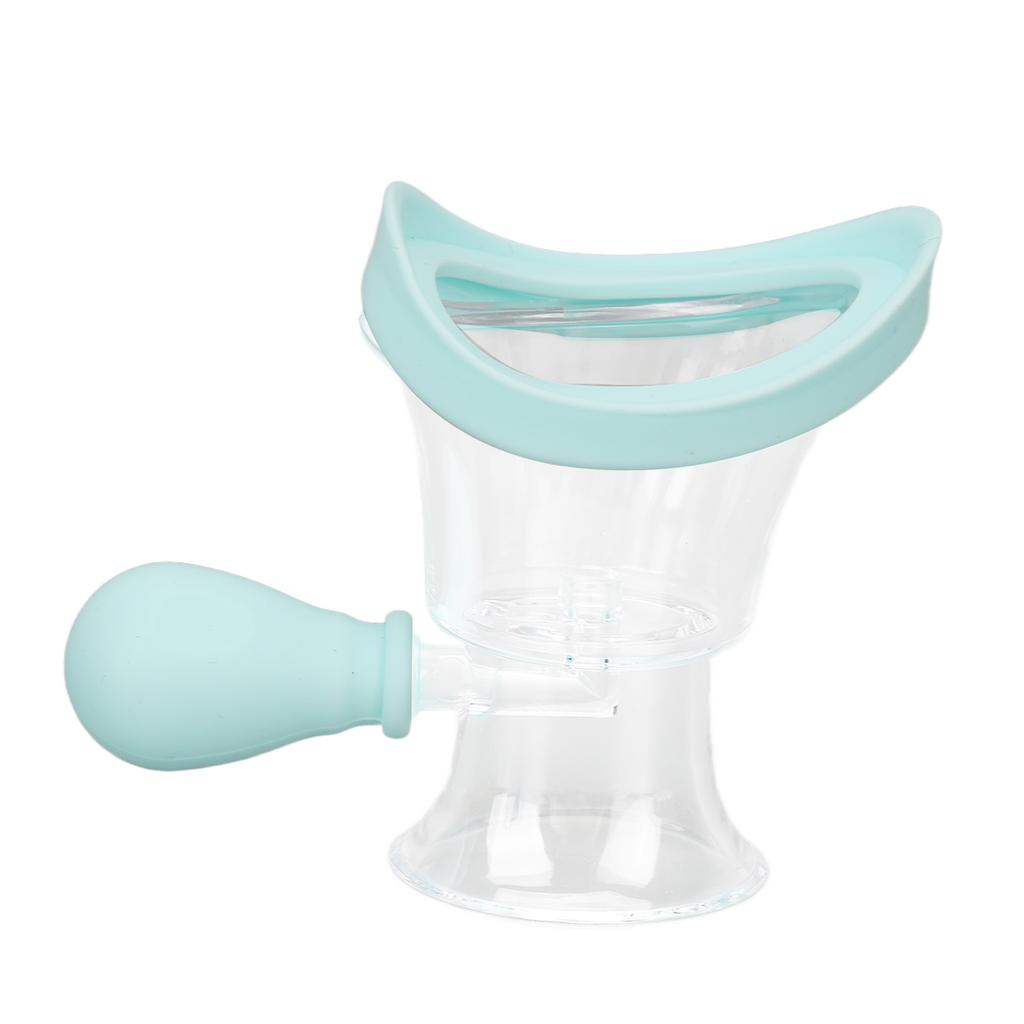 Augenspülbecher Silikon Quetschbar Kontrollierbar Präzise Reinigung Augenwaschreiniger-Set für Visuelle Ermüdung Make-up-Rückstände Blau