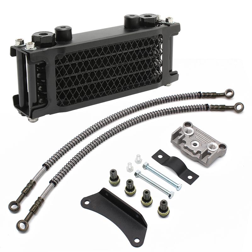 Oil Cooler Motorcycle Oil Radiator Kit Engine Cooling for 50 125 140cc Motocross Universal Dirt Pit Bike ATV Enduro Accessories