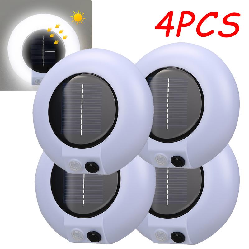 Modern LED Solar Wall Lamp Outdoor PIR Motion Sensors Waterproof Light Courtyard Decoration Lightsporch Garden Fence Path Lights