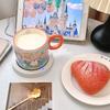 Cartoon Ceramic Constant Temperature Cup Souvenir Gift Set Warm Cup Smart Heating Coaster Creative Gift