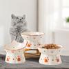 Ceramic Dogs Snack Water Bowls Elevated Pet Drinking Eating Feeders  Protect Pet's Spine