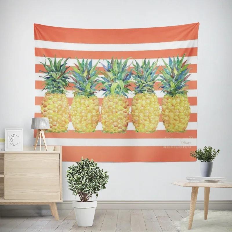 Гобелен для гостиной в офисе с рисунком ананаса — фото 13