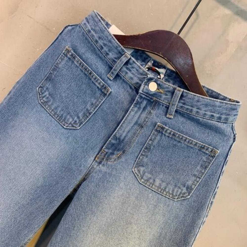 C S In The Room Ykk Zipper Out poCket waShIng Wide jeanS One Color
