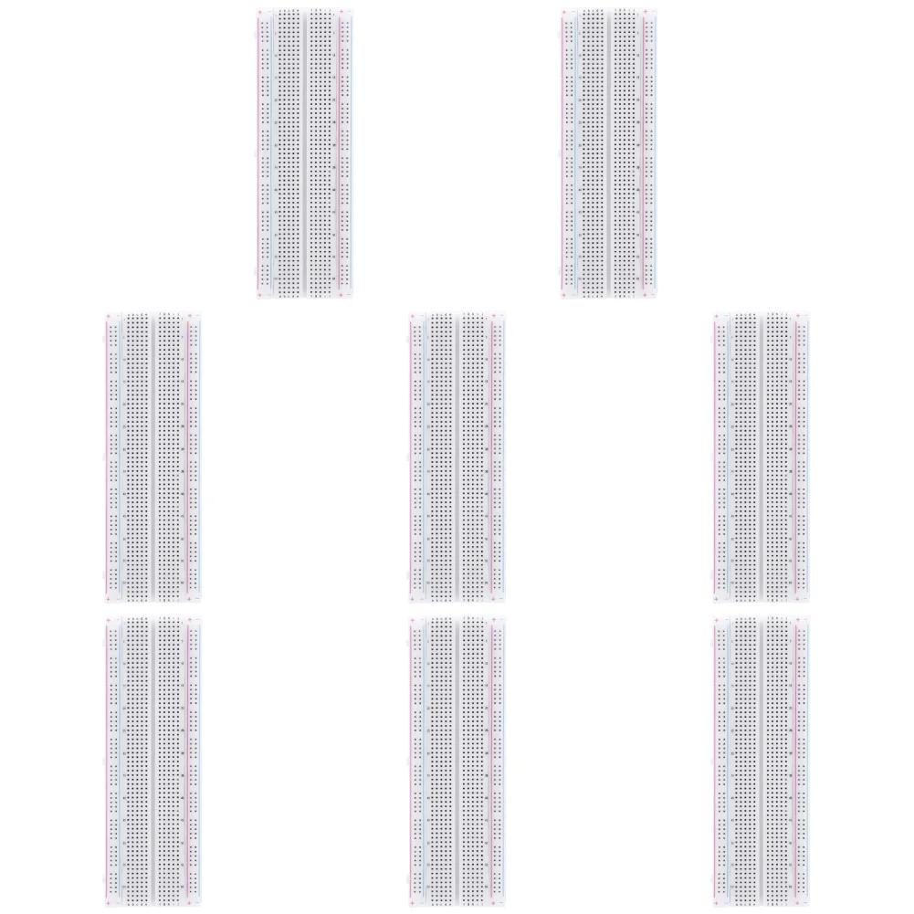 10-1PCS Breadboard 830 Point Solderless PCB Bread Board MB-102 MB102 Test Develop 200 Jacks DIY White/Transparent with Packing