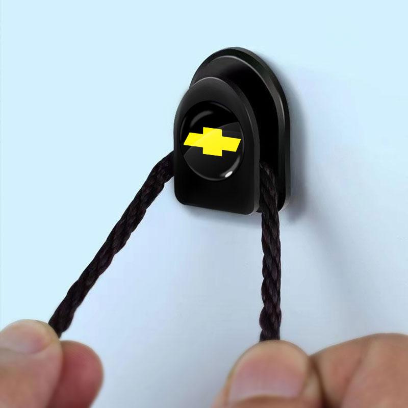 Mini Car Hooks Black Self Adhesive Invisible Hooks Interior Storage Holder For Chevrolet Spark Captiva Camaro Lova Aveo Rear View Mirror Sun Visor