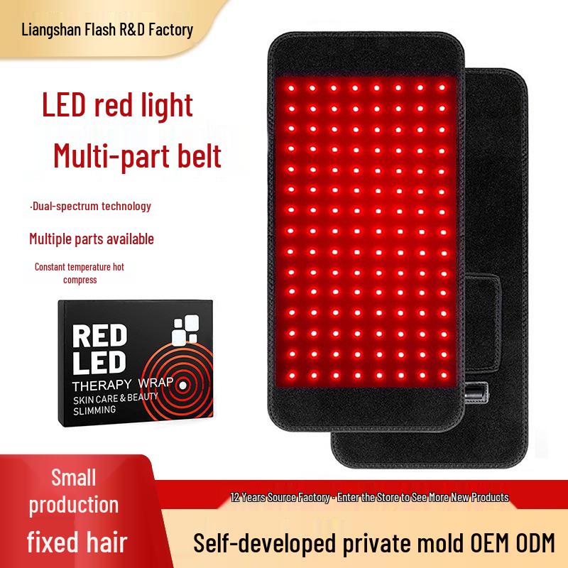 120 LED Beads Red Light Therapy Waist Belt - Multi-Area Heating Beauty Device