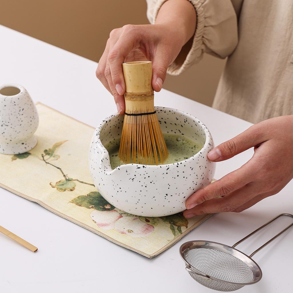 Japanese Matcha Set, Ceramic Material, Matcha Bowl, Matcha Tool Set, Matcha Stirrer, Gift