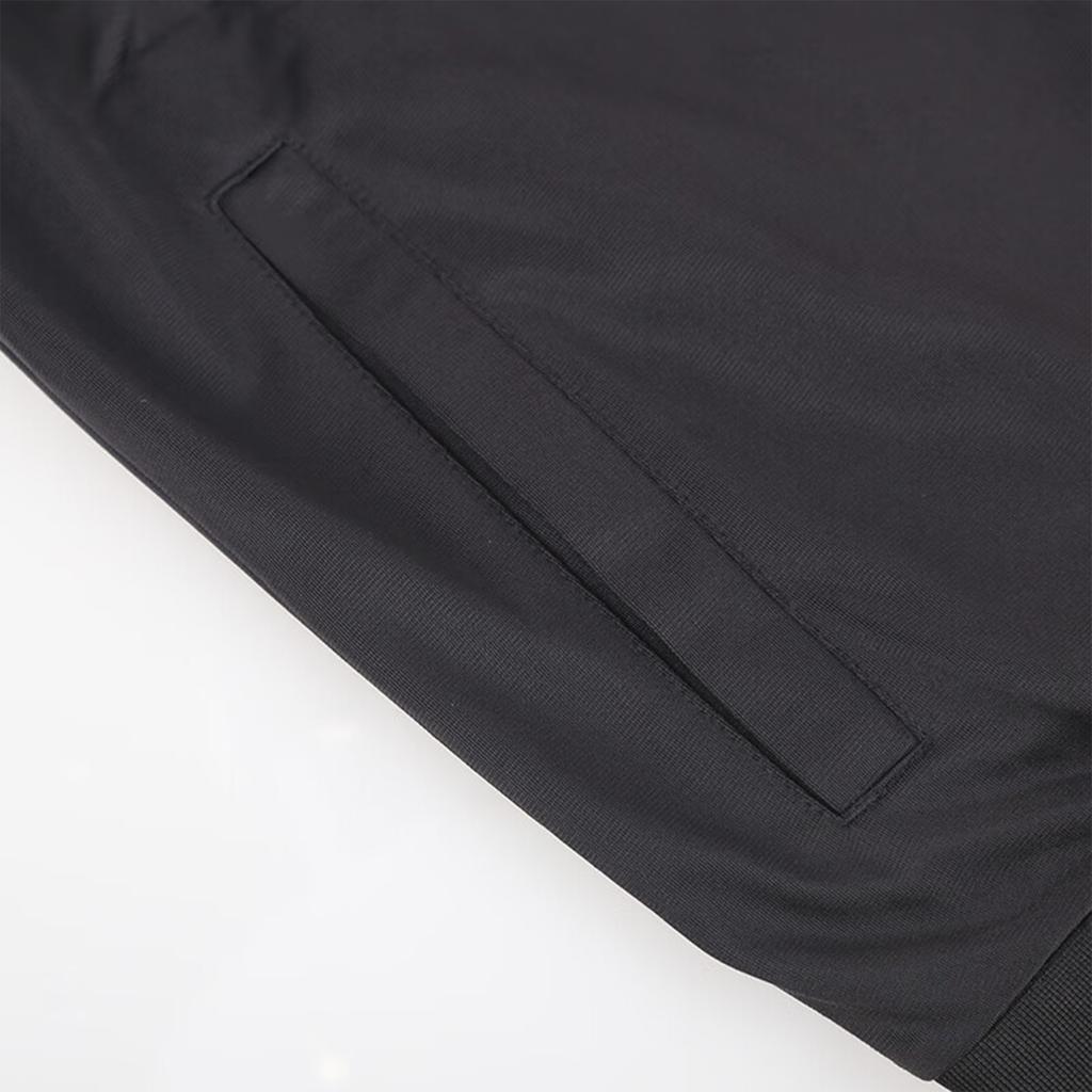 Emporio Armani EA7 Solid Color Zip-Up Long Sleeve Casual Sports Suit Men Suits Black 8NPV65-PJHCZ-0208