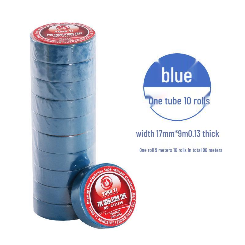 Flame Retardant Black & Red PVC Electrician's Insulating Tape - Waterproof, Wear Resistant & High-Temperature Electrical Wire Tape