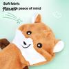 Durable Toys for Chewing Crinkle Animal Dog Toy, Plush Squeaky Chew Fox Raccoon Interactive Pets Squirrel Puppy Teething Toy Small Medium And