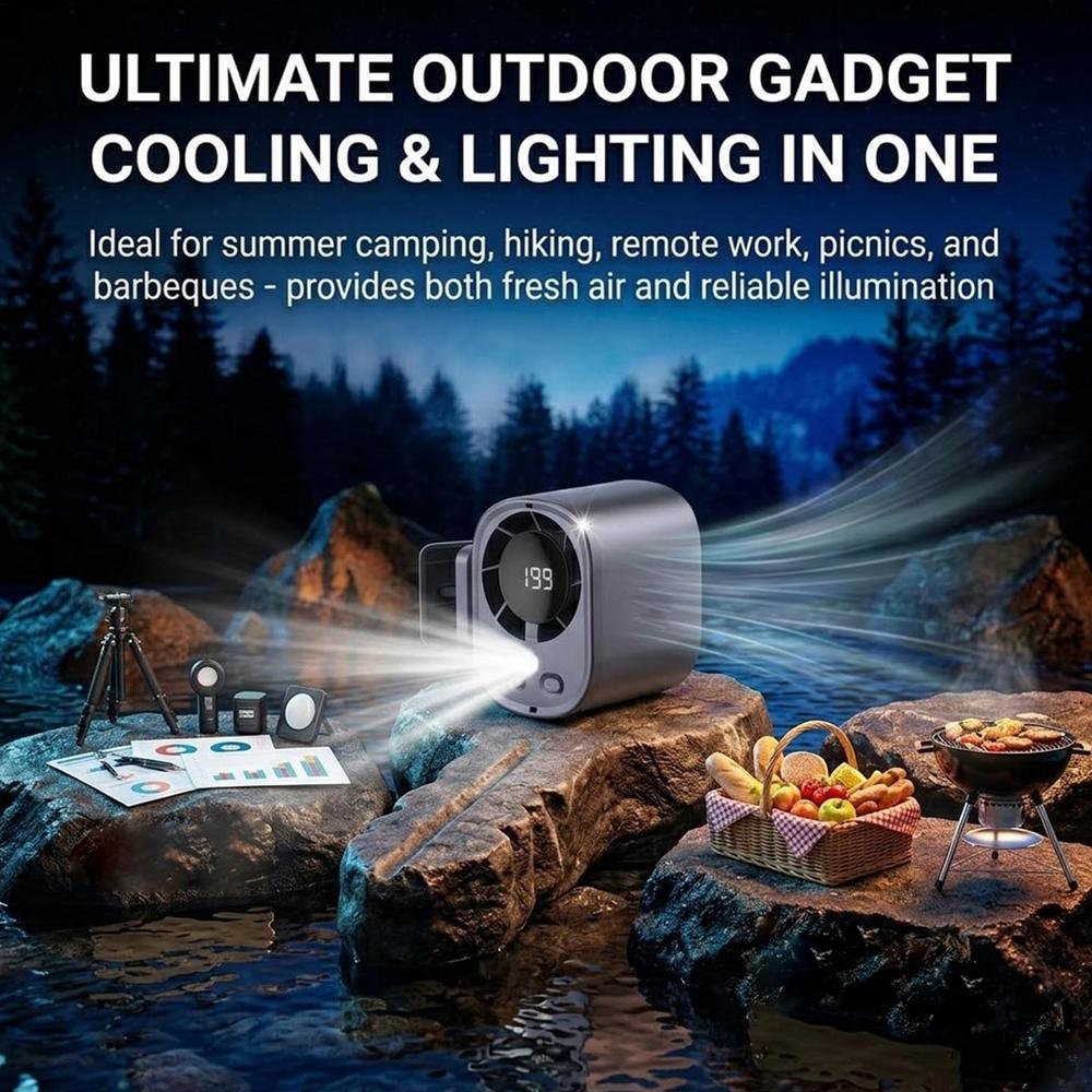 Portable Car Clip Fan 360 Degree Rotatable 100 Speed Wind USB Rechargeable Electric Fan Low Noise Mini Fan Clamp Anywhere