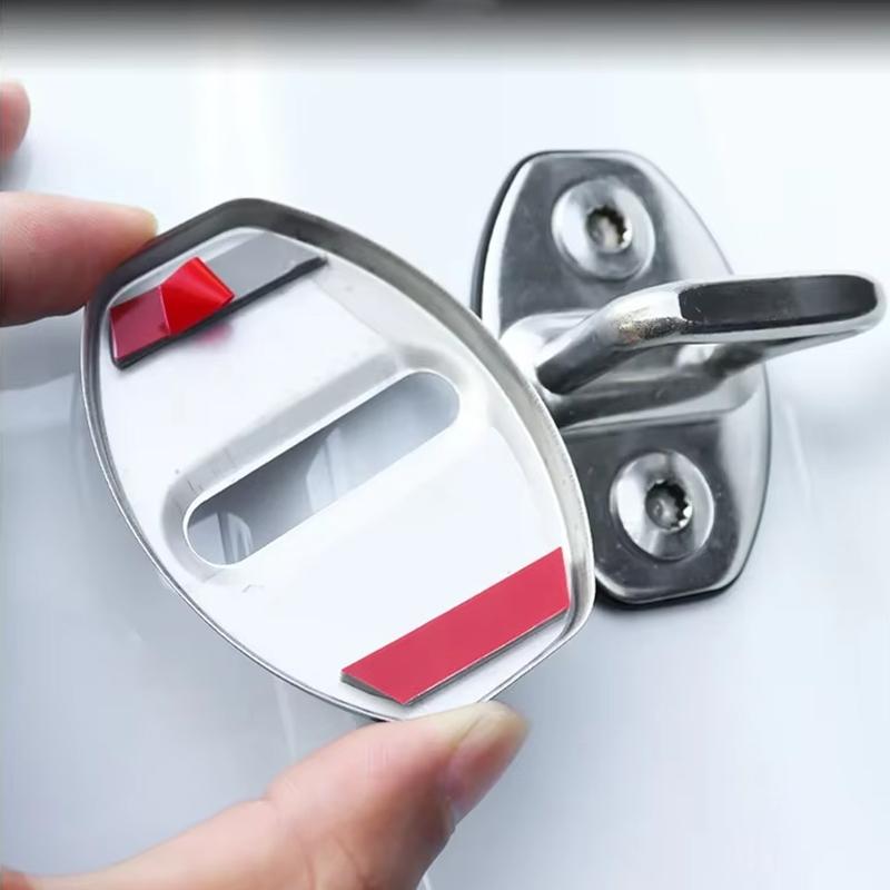 hijk1 Zinc Alloy Car Door Lock Buckle Cover Protective Covers For VW GTI Polo Golf Passat B8 CC ID.3 Arteon Tiguan Jetta T-ROC Touareg