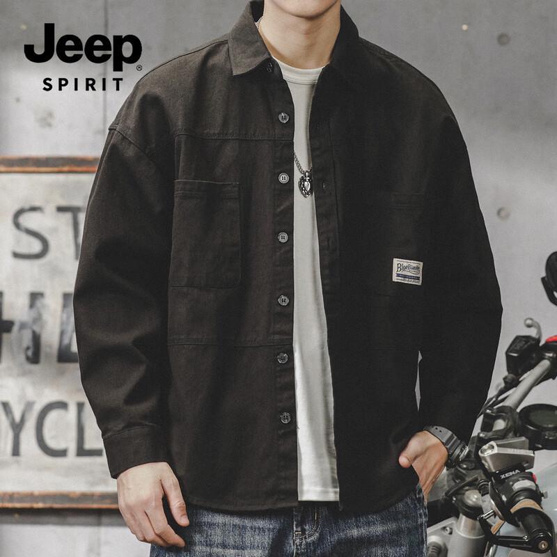 JEEP SPIRIT Men's Workwear Shirt Jacket