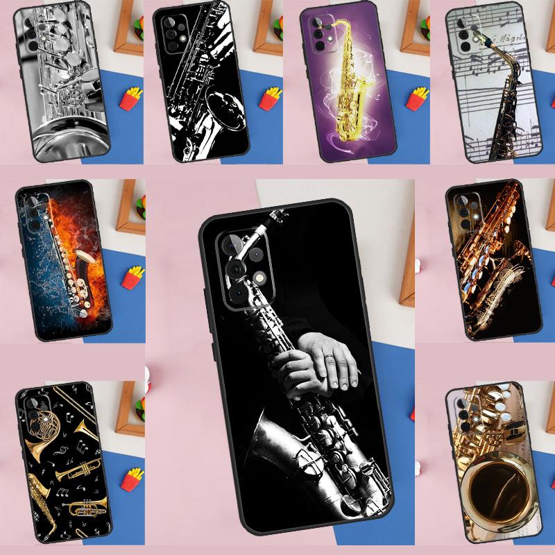 Saxophone Music For Samsung Galaxy A16 A06 A56 A36 A26 A05 A22 A32 A52 A54 A34 A14 A55 A15 A53 A33 A35 Case