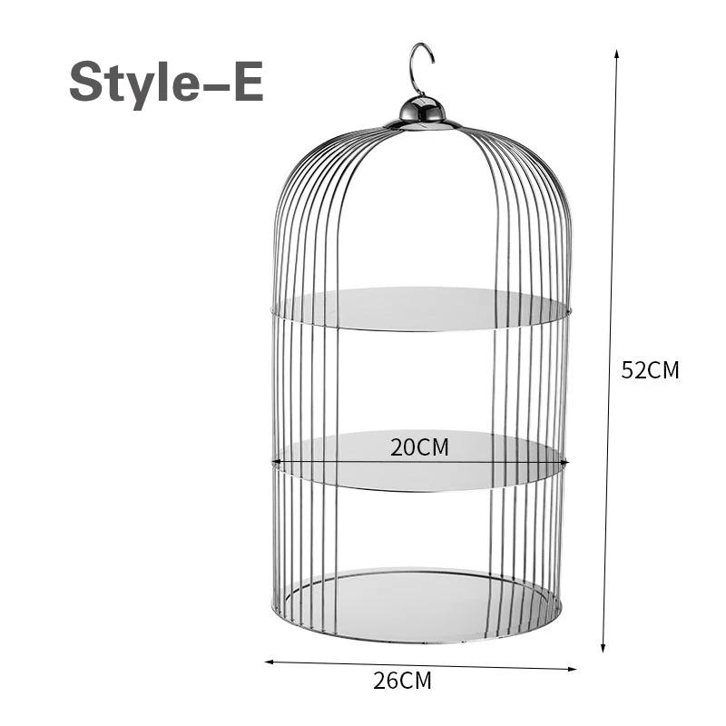 Wedding Buffet Cake Set Up Dessert Table Decorations Display Rack Set European Style Snack Rack Food Stand Cake Stand Cake Stand