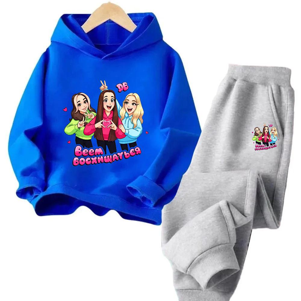 Demon Hunter Squad Anime Kids Hoodie & Sweatshirt Set - New Style Two-piece