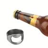 1pcs Stainless Steel Ring Bottle Opener, A Creative Ring Soda Beer Bottle Opener, A Portable Beverage Opening Tool - Durable And Easy To Use