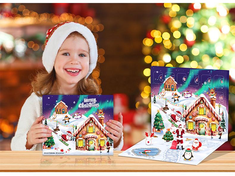 DIY Kristallperlen Weihnachtsarmband Set - Weihnachtsmann Geschenk Überraschungsbox für Kinder