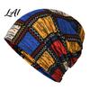 Vielseitiger Lässiger Haargummi Damen Geometrischer Druck Slouchy Hut Lässig Weich Dehnbar Totenkopfhut für Damen Mütze Warm Krebs Chemo Kopfbedeckung Outdoor