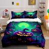Glowing Pumpkin Enchantment Bedding Sets Duvet Cover Sets Duvet Covers Pillowcases(1*Duvet Cover 2*Pillowcases Without Duvet Insert)